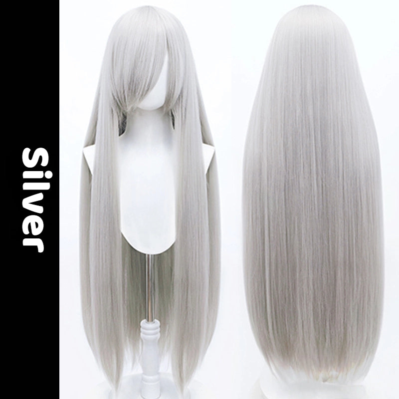 Universal Anime Cosplay Wig - 100cm Crimped & Fluffy Synthetic Hair for OC & Original Characters