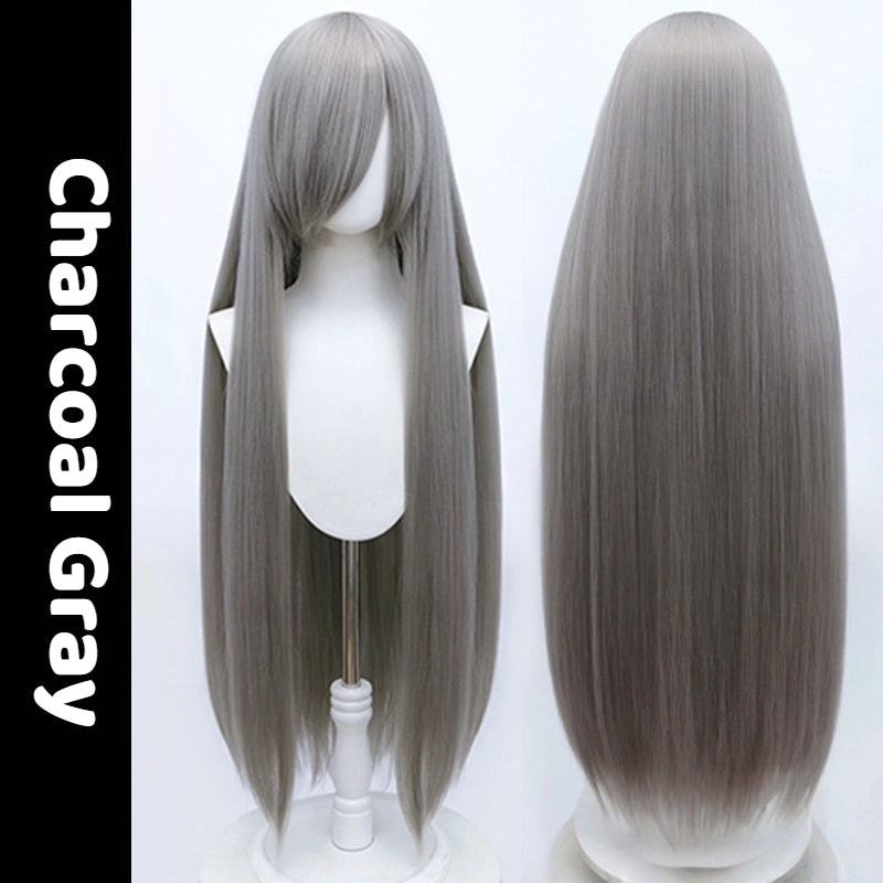 Universal Anime Cosplay Wig - 100cm Crimped & Fluffy Synthetic Hair for OC & Original Characters
