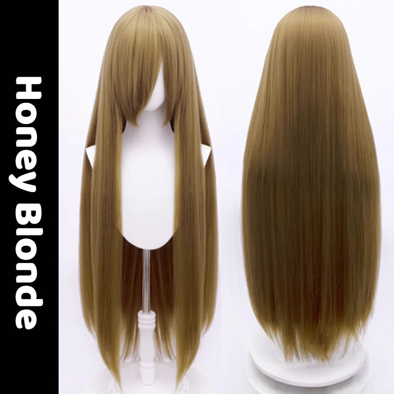 Universal Anime Cosplay Wig - 100cm Crimped & Fluffy Synthetic Hair for OC & Original Characters