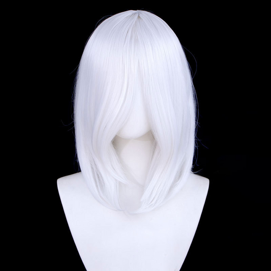 45cm Universal Short Cosplay Wig - Multi-Purpose Styling Base with Natural Fringe