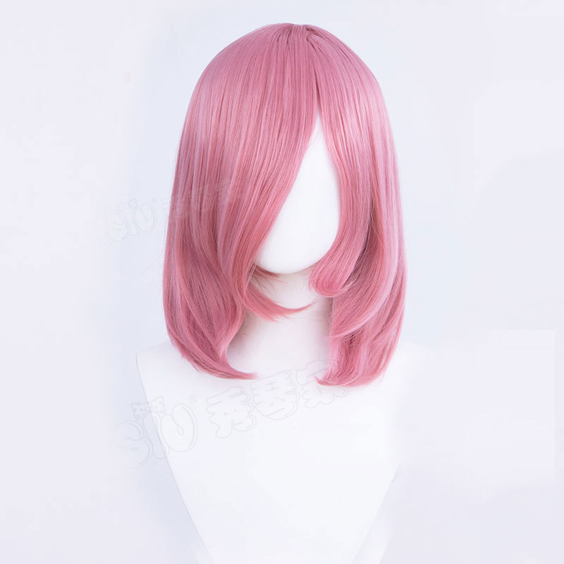 45cm Universal Short Cosplay Wig - Multi-Purpose Styling Base with Natural Fringe