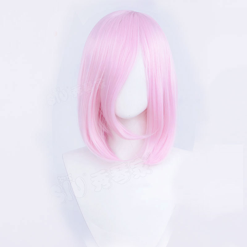 45cm Universal Short Cosplay Wig - Multi-Purpose Styling Base with Natural Fringe