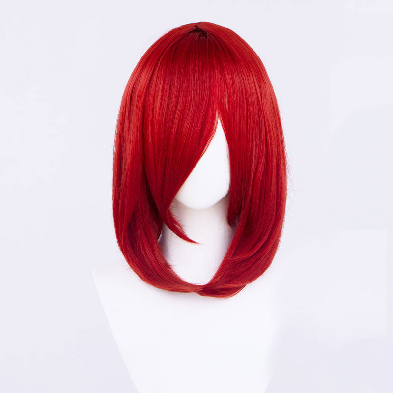 45cm Universal Short Cosplay Wig - Multi-Purpose Styling Base with Natural Fringe