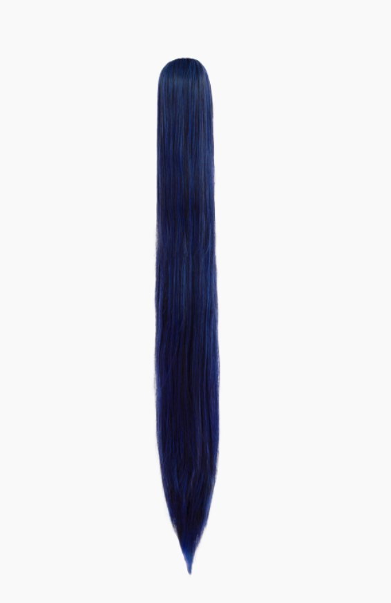 80cm Claw Clip Ponytail Cosplay Wig - 30cm Base wig with Clip-in Extension for Ancient & Fantasy Styles