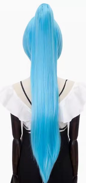 80cm Claw Clip Ponytail Cosplay Wig - 30cm Base wig with Clip-in Extension for Ancient & Fantasy Styles