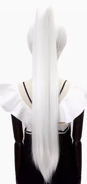 80cm Claw Clip Ponytail Cosplay Wig - 30cm Base wig with Clip-in Extension for Ancient & Fantasy Styles