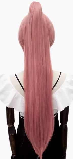 80cm Claw Clip Ponytail Cosplay Wig - 30cm Base wig with Clip-in Extension for Ancient & Fantasy Styles