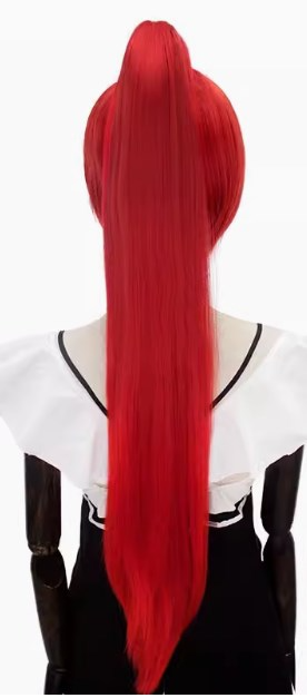 80cm Claw Clip Ponytail Cosplay Wig - 30cm Base wig with Clip-in Extension for Ancient & Fantasy Styles