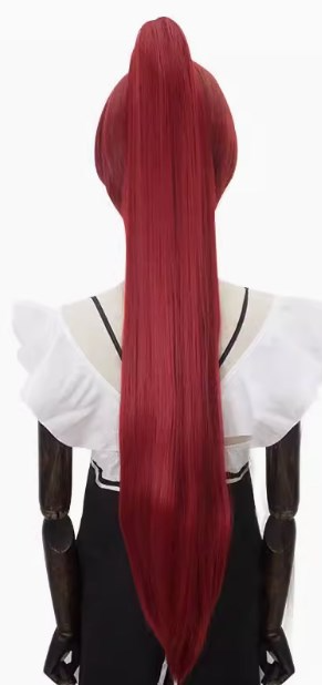 80cm Claw Clip Ponytail Cosplay Wig - 30cm Base wig with Clip-in Extension for Ancient & Fantasy Styles