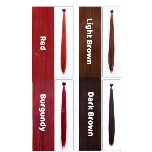 Universal Wefted Hair Extension for Cosplay -Synthetic Hair Weft (23 Colors Available)