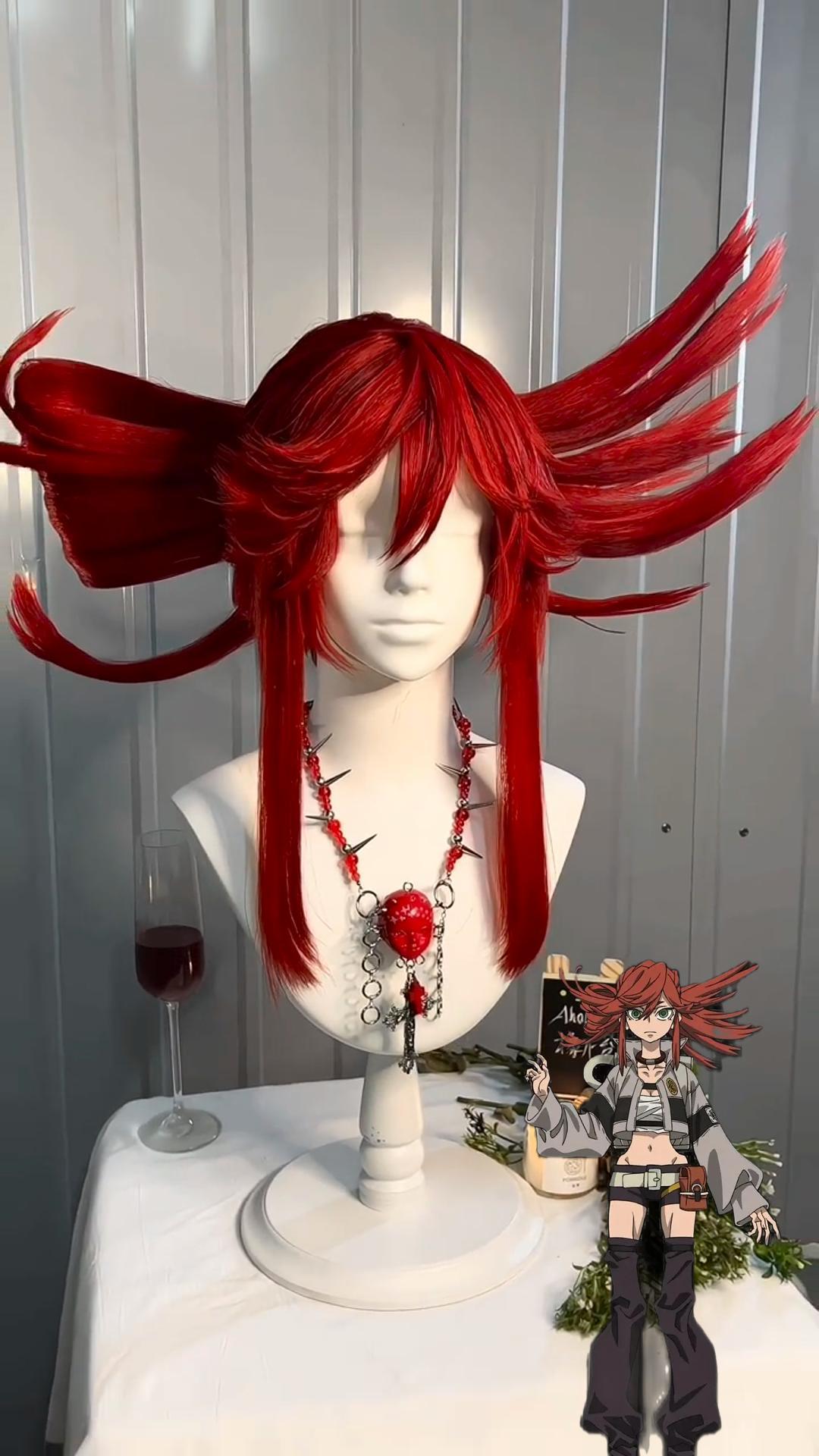 Gachiakuta Riyo Custom Cosplay Wig - Scissor Blade Anti-Gravity Styling (Commission)