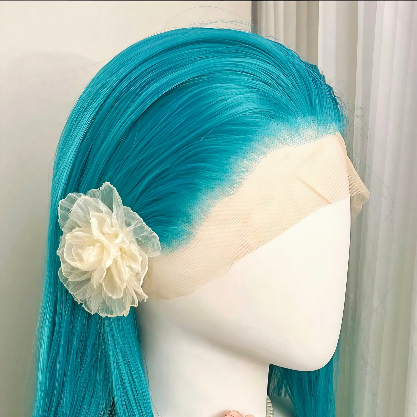 Green Lace Frontal Wigs | 13x4 Hand-Tied Frontal with Natural Hairline | Cosplay Wig Collection