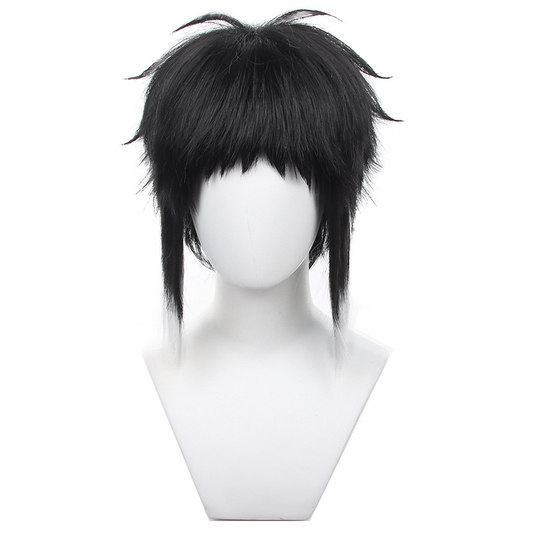 Bungo Stray Dogs Ryunosuke Akutagawa Cosplay Wig - Black to White Gradient with Tipped Ends