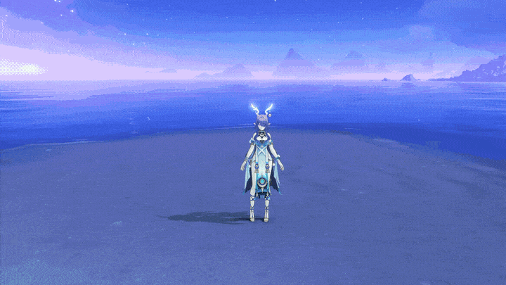 Genshin Impact La Umar Cosplay Eyelashes | Song of Moonlight Lavender & Teal Lashes