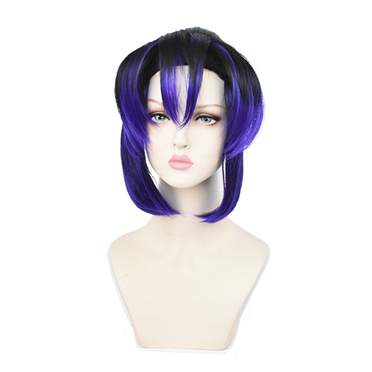 Shinobu Kocho Cosplay Wig | Pre-Styled Black Blue Gradient | Insect Pillar Demon Slayer