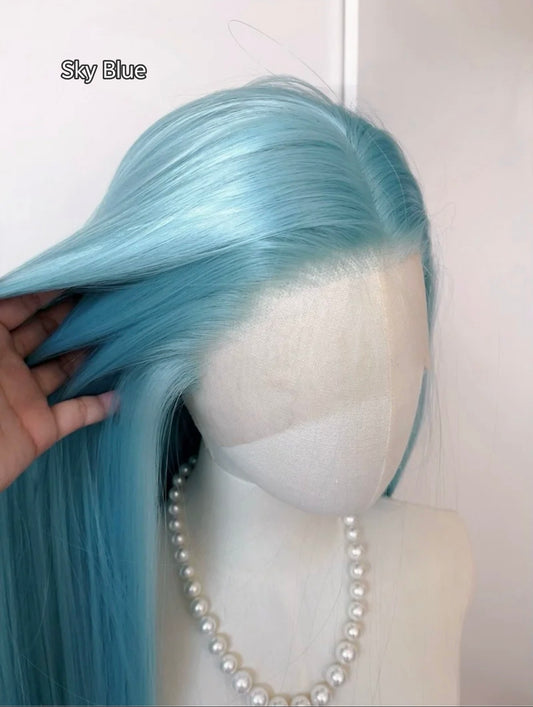 Blue Shades Cosplay Wigs | Fantasy Lace Frontals for Anime & Game Characters