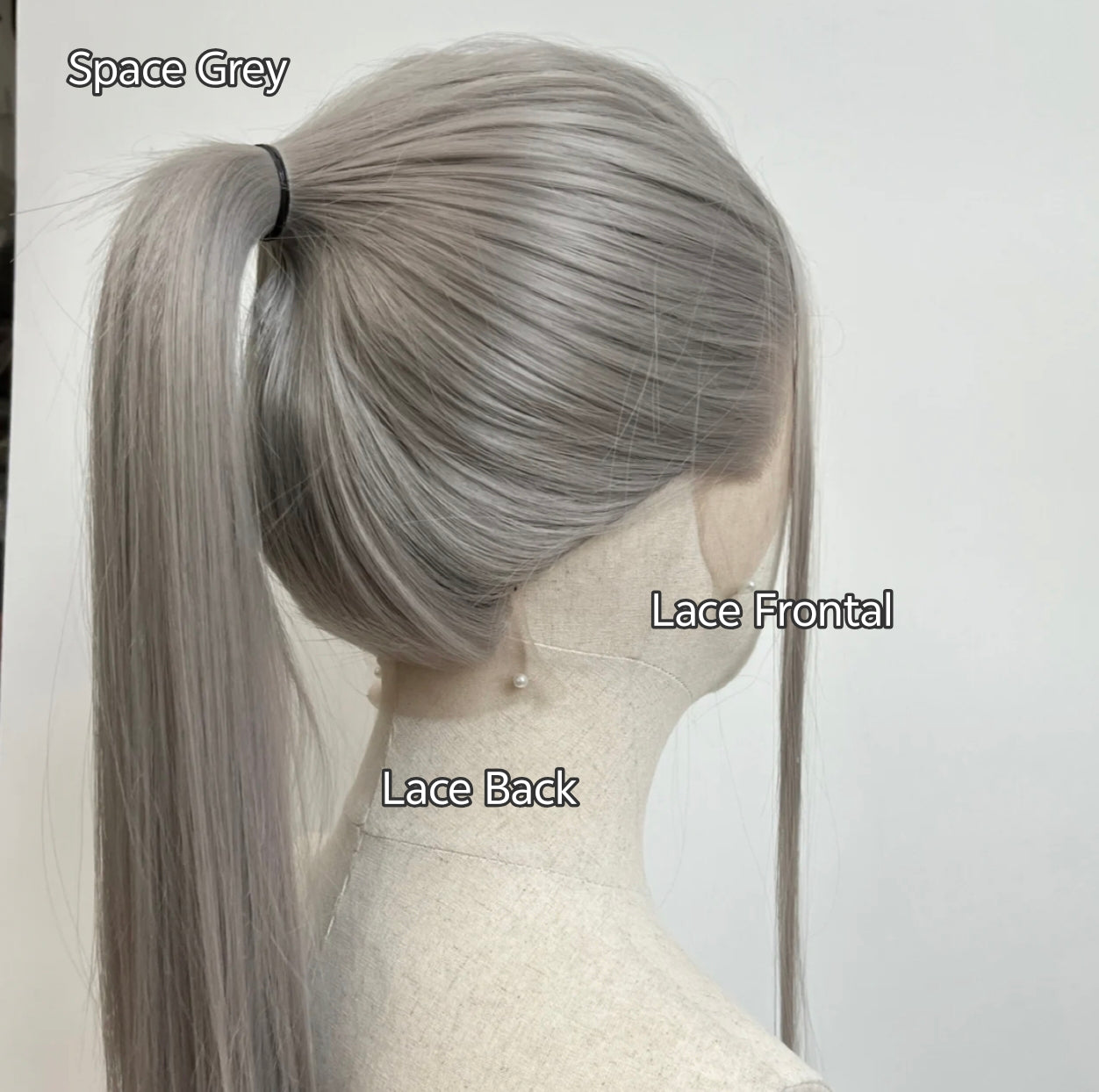 Grey Shades Cosplay Wigs | 13x4 Lace Frontals for Game Characters