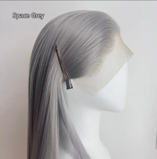 Grey Shades Cosplay Wigs | 13x4 Lace Frontals for Game Characters