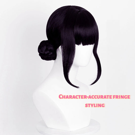 Zoe Cosplay Wig | Realistic Scalp Top with Hair Buns | Unstyled Base for Customization