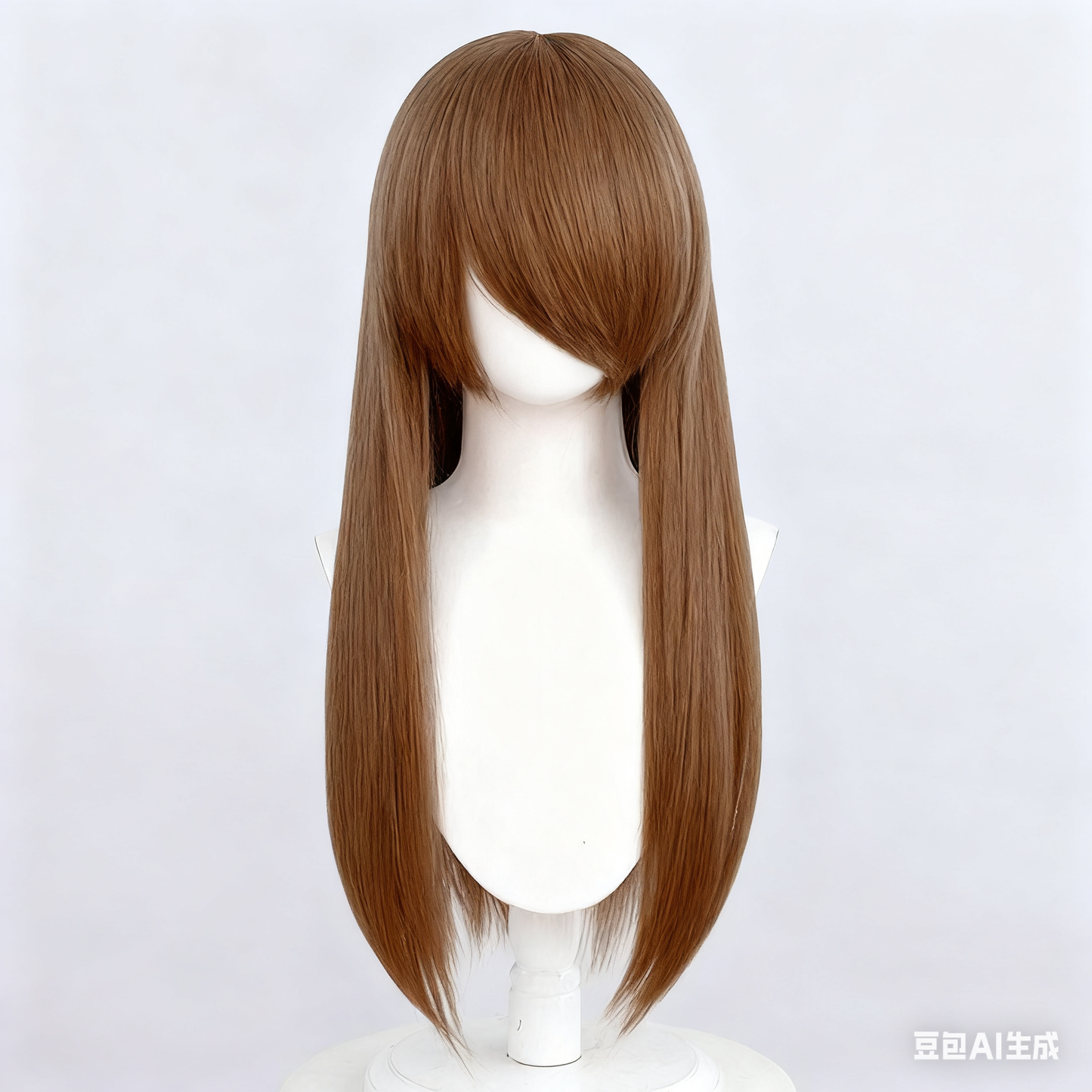 60cm Universal Crimped Cosplay Wig - Heat-Resistant Fluffy Synthetic Hair with Rose Netting