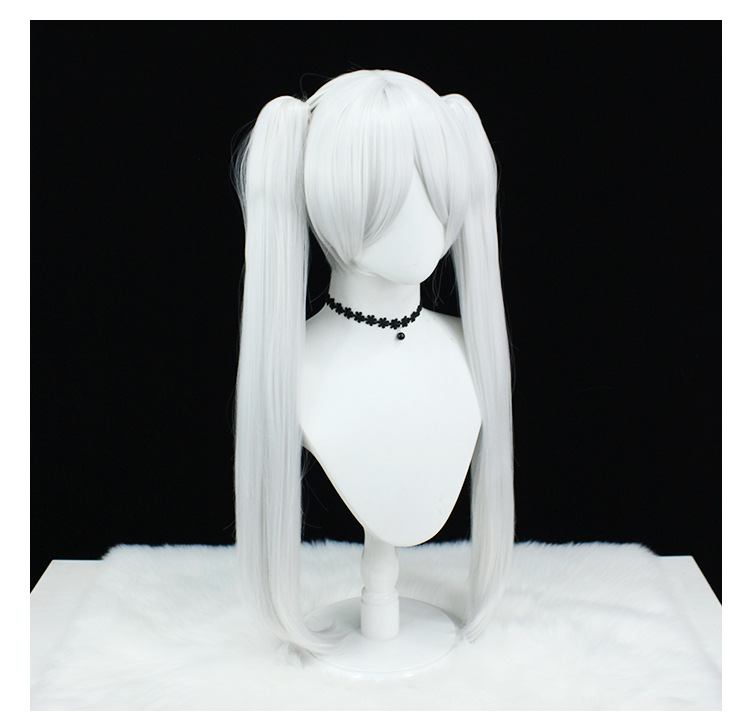 Frieren Twin Tails Cosplay Wig | From Sousou no Frieren | High Temperature Fiber with Rose Netting
