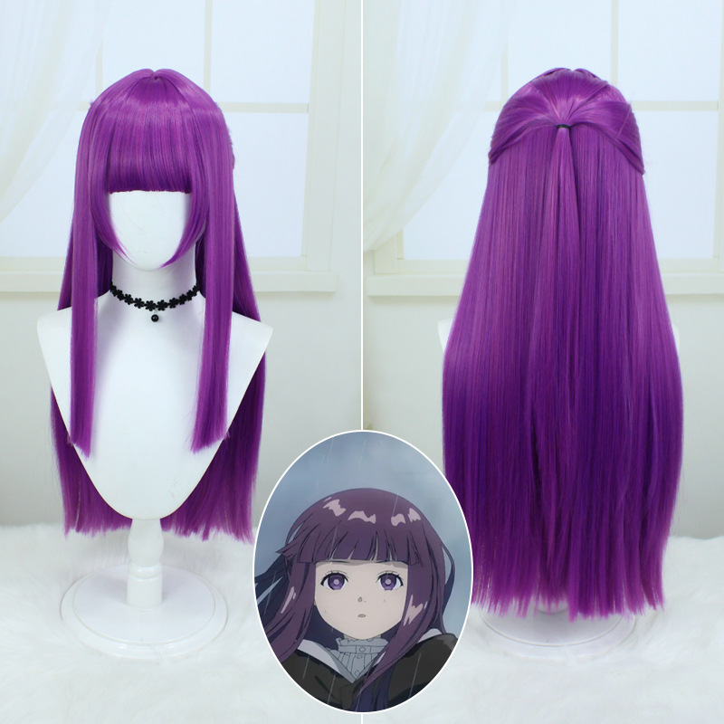 Fern Cosplay Wig from Sousou no Frieren | Platinum Blonde Wig with Skin Top & Rose Netting