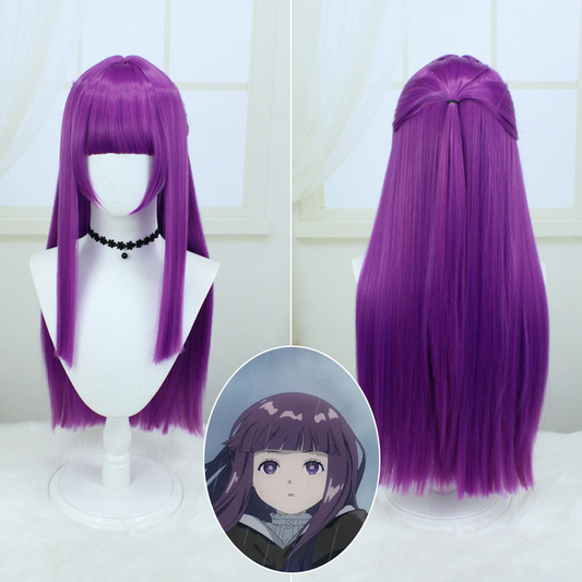 Fern Cosplay Wig from Sousou no Frieren | Platinum Blonde Wig with Skin Top & Rose Netting