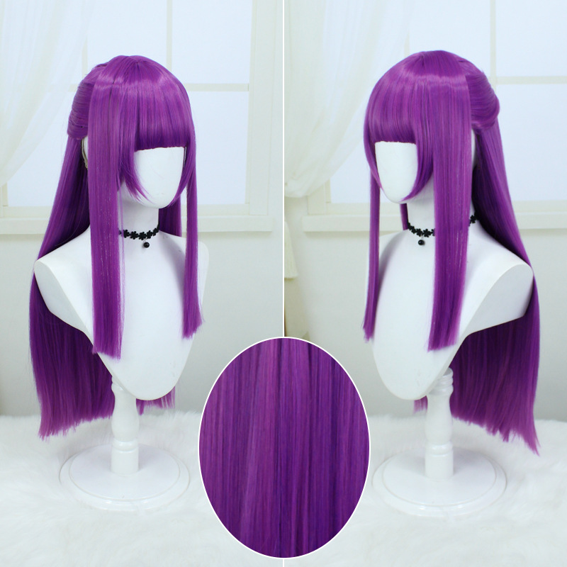 Fern Cosplay Wig from Sousou no Frieren | Platinum Blonde Wig with Skin Top & Rose Netting