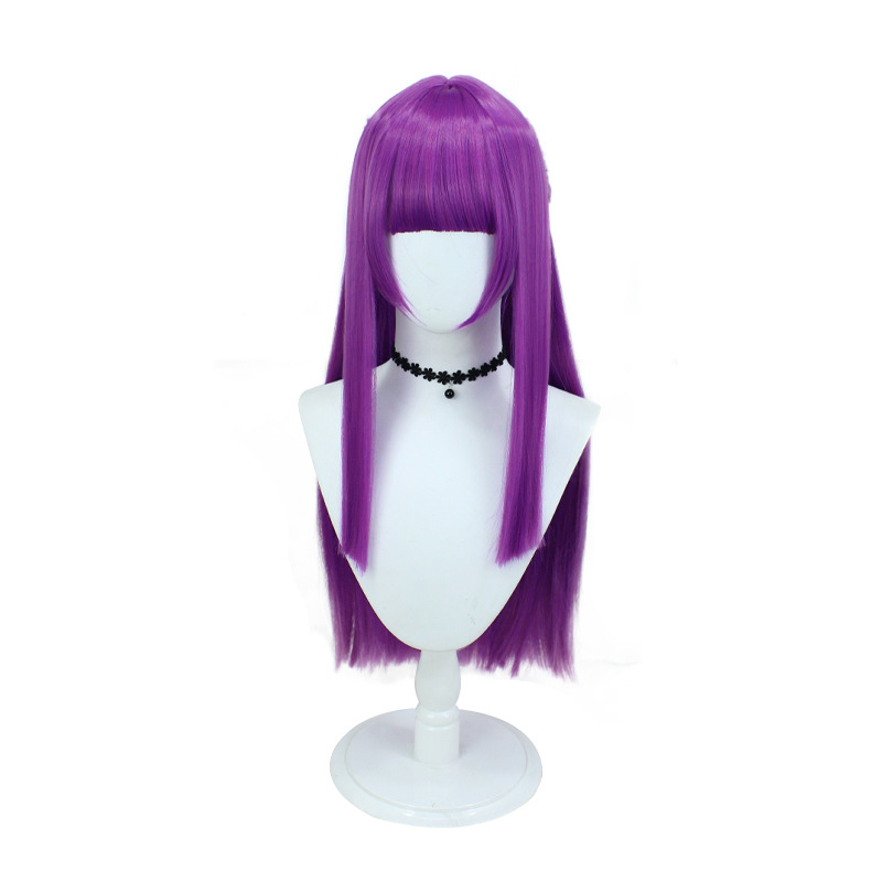 Fern Cosplay Wig from Sousou no Frieren | Platinum Blonde Wig with Skin Top & Rose Netting