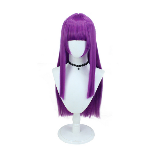 Fern Cosplay Wig from Sousou no Frieren | Platinum Blonde Wig with Skin Top & Rose Netting