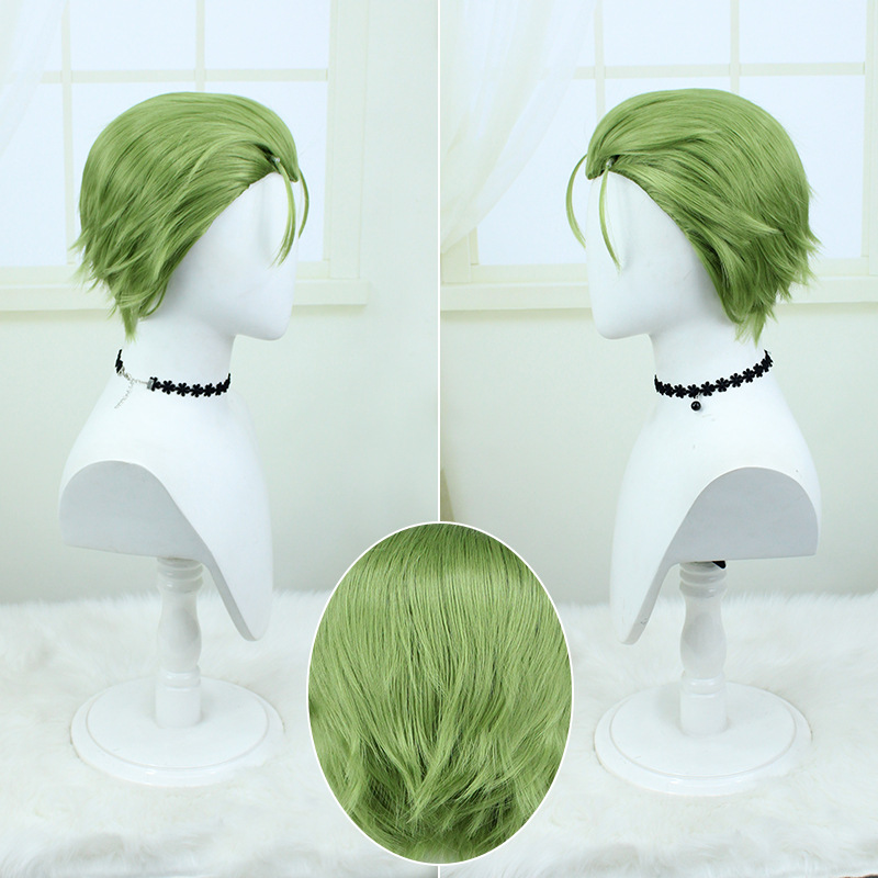 Heiter Green Slicked Back Cosplay Wig | Multi-Blend Fibers | From Sousou no Frieren