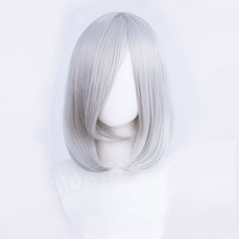 45cm Universal Short Cosplay Wig - Multi-Purpose Styling Base with Natural Fringe