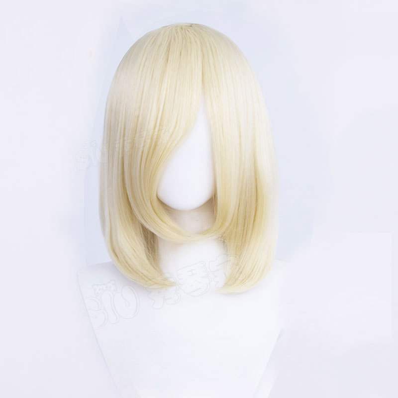 45cm Universal Short Cosplay Wig - Multi-Purpose Styling Base with Natural Fringe