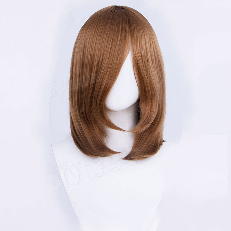 45cm Universal Short Cosplay Wig - Multi-Purpose Styling Base with Natural Fringe