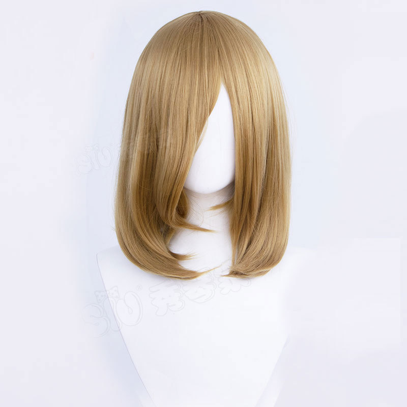 45cm Universal Short Cosplay Wig - Multi-Purpose Styling Base with Natural Fringe