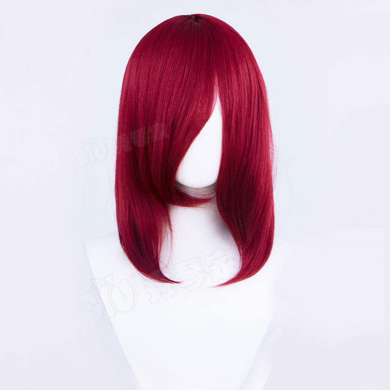 45cm Universal Short Cosplay Wig - Multi-Purpose Styling Base with Natural Fringe