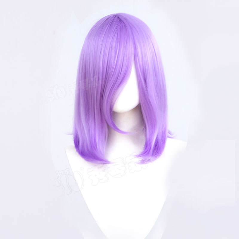 45cm Universal Short Cosplay Wig - Multi-Purpose Styling Base with Natural Fringe