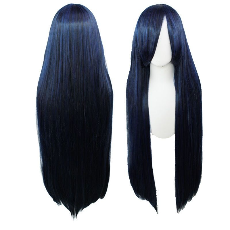100cm Universal Cosplay Wig - Heat-Resistant Long Synthetic Hair with Pre-Cut Fringe