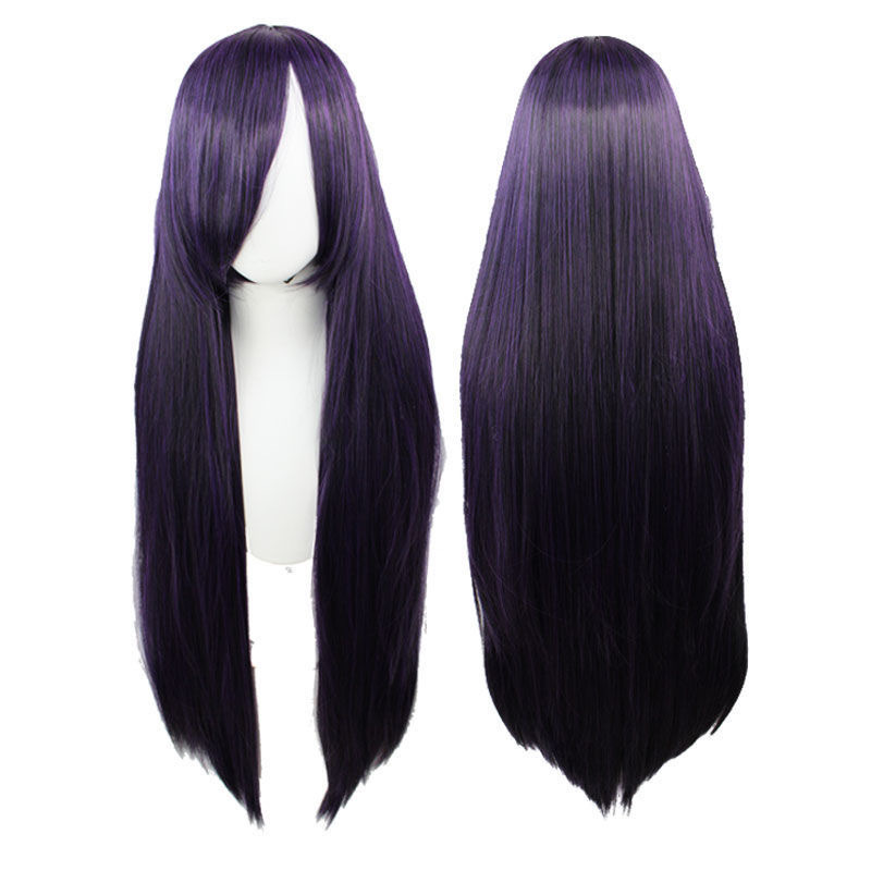 100cm Universal Cosplay Wig - Heat-Resistant Long Synthetic Hair with Pre-Cut Fringe