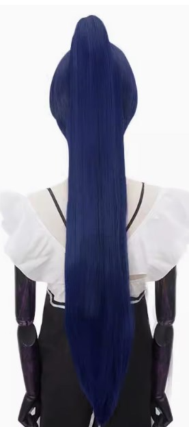 80cm Claw Clip Ponytail Cosplay Wig - 30cm Base wig with Clip-in Extension for Ancient & Fantasy Styles