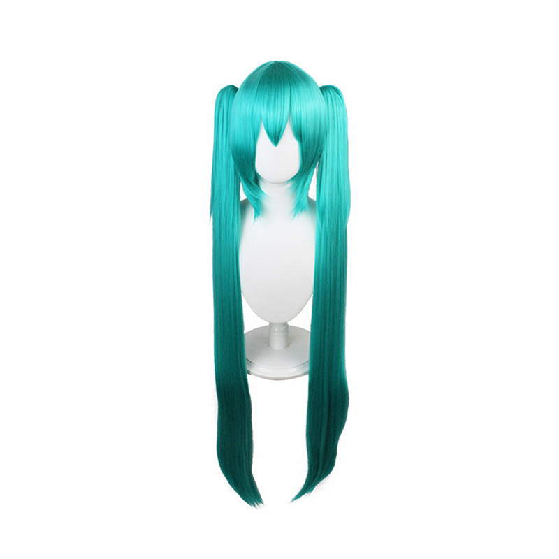Hatsune Miku Cosplay Wig - 110cm Twin Tails with Realistic Scalp (Multiple Colors Available)