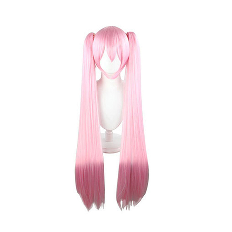 Hatsune Miku Cosplay Wig - 110cm Twin Tails with Realistic Scalp (Multiple Colors Available)