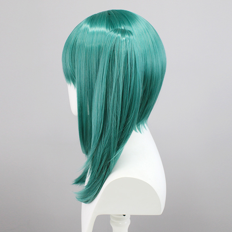 Vampire Hatsune Miku Cosplay Wig - Green Twin Tails with Realistic Scalp & Clip