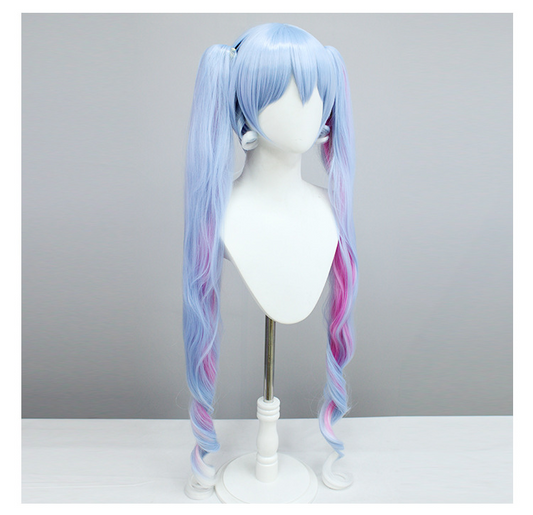 Snow Miku 2023 Cosplay Wig | Winter Beauty Blue Pink Ombre Twin Tails