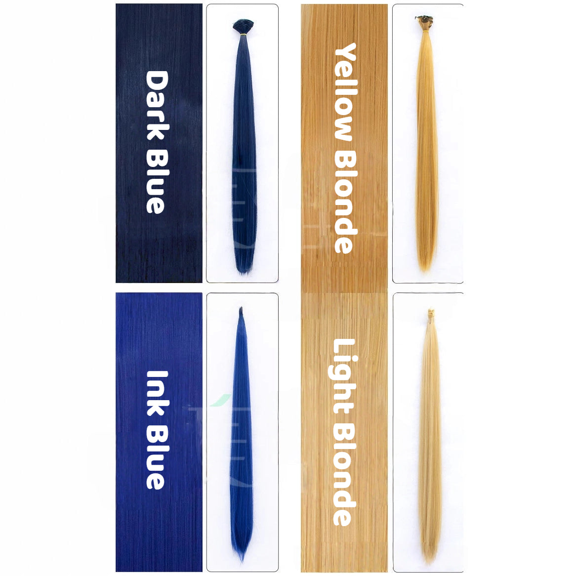 Universal Wefted Hair Extension for Cosplay -Synthetic Hair Weft (23 Colors Available)