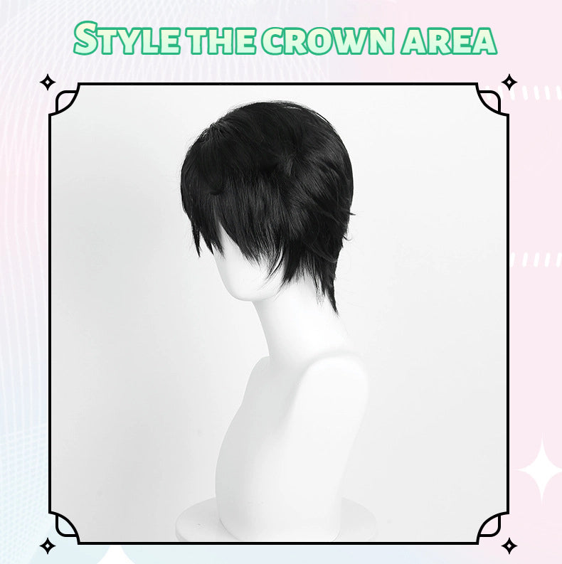 Jinu Cosplay Wig from KPop Demon Hunters - Short Styling Base for Customization