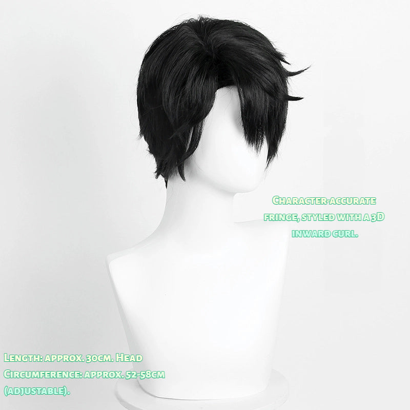 Jinu Cosplay Wig from KPop Demon Hunters - Short Styling Base for Customization