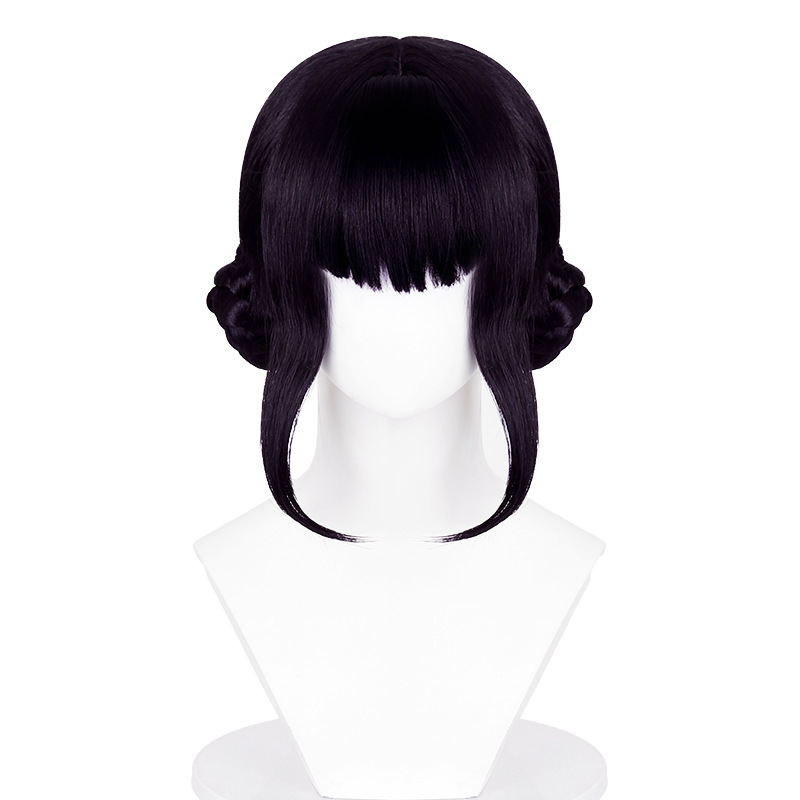 Zoe Cosplay Wig from KPop Demon Hunters - Realistic Scalp with Hair Buns, Unstyled Base