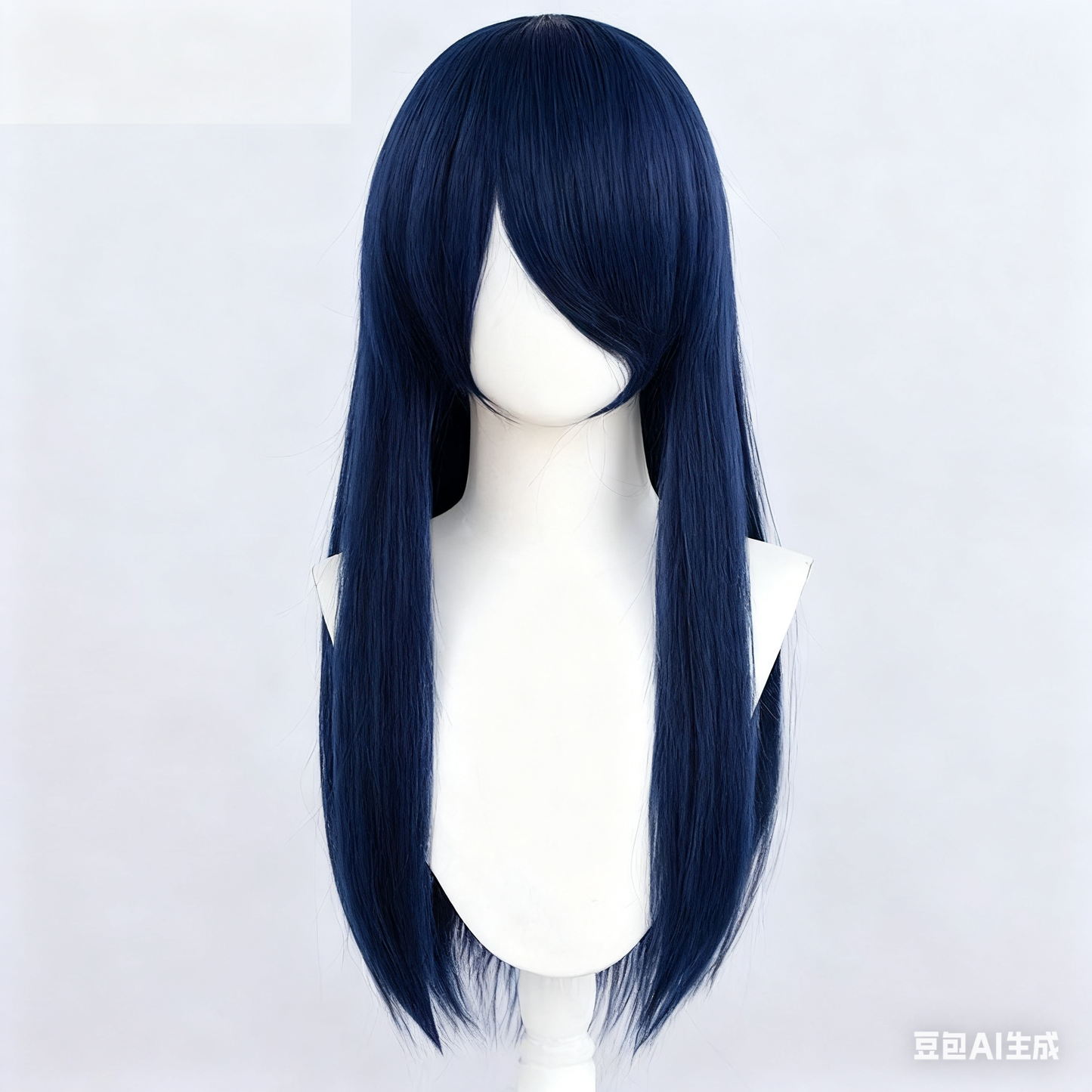 60cm Universal Crimped Cosplay Wig - Heat-Resistant Fluffy Synthetic Hair with Rose Netting