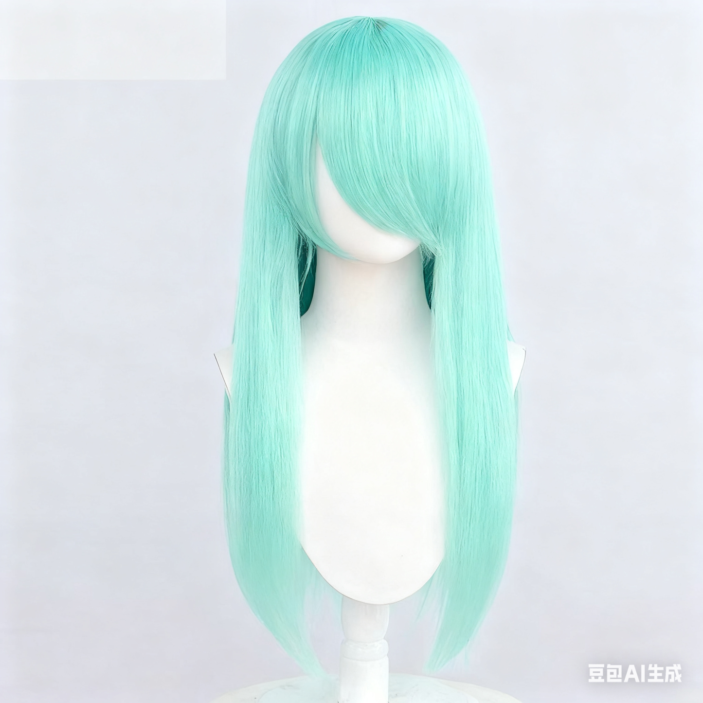 60cm Universal Crimped Cosplay Wig - Heat-Resistant Fluffy Synthetic Hair with Rose Netting